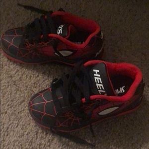 Spider man heelys practically new
